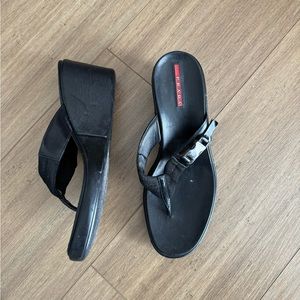 Vintage Prada wedge sandals